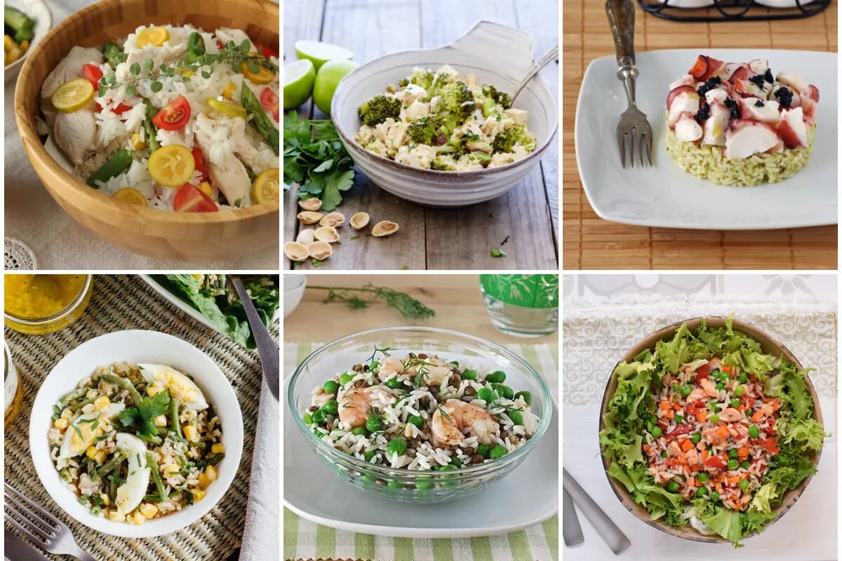 Ingredientes esenciales para una deliciosa ensalada de arroz fácil