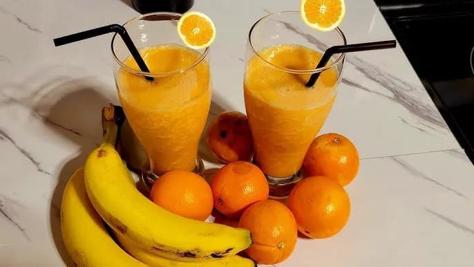 Delicioso batido de plátano y naranja: receta fácil y nutritiva